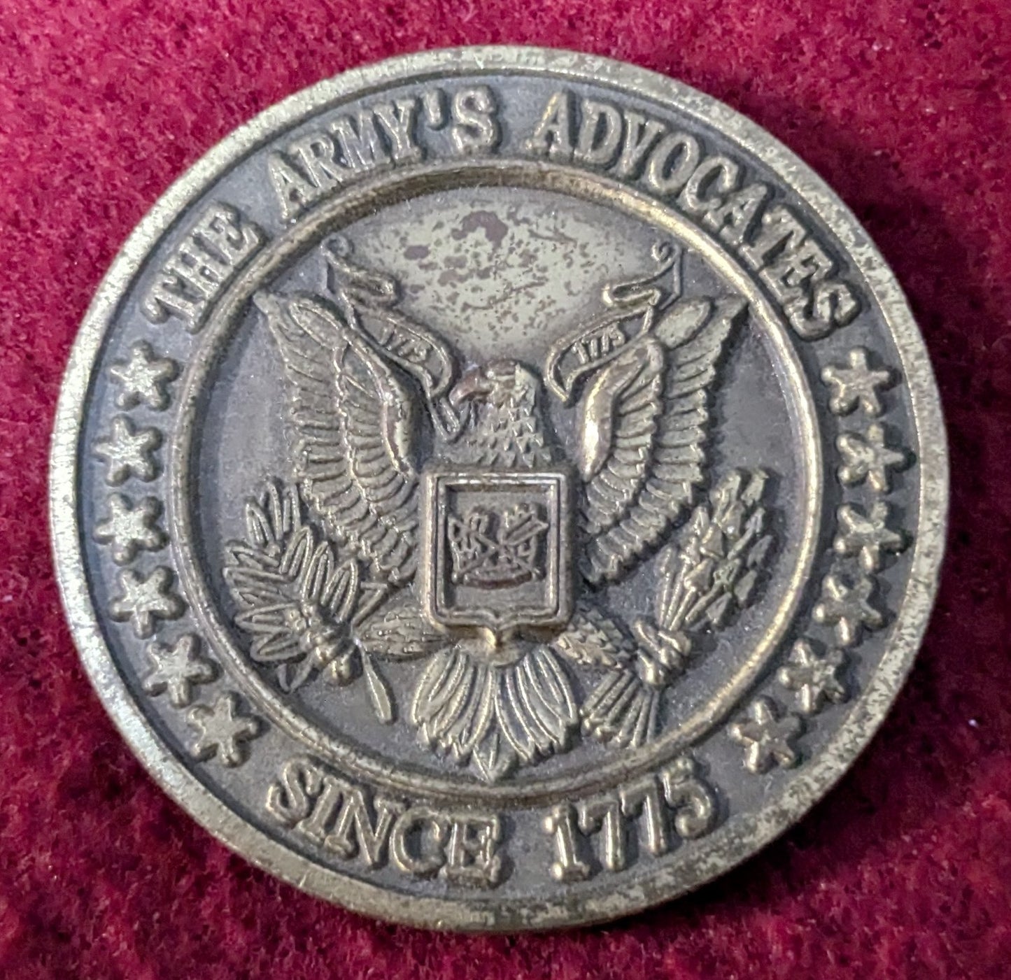 Challenge Coin US Army Judge Advocate General's Corps 1775 (chcc-25May75)