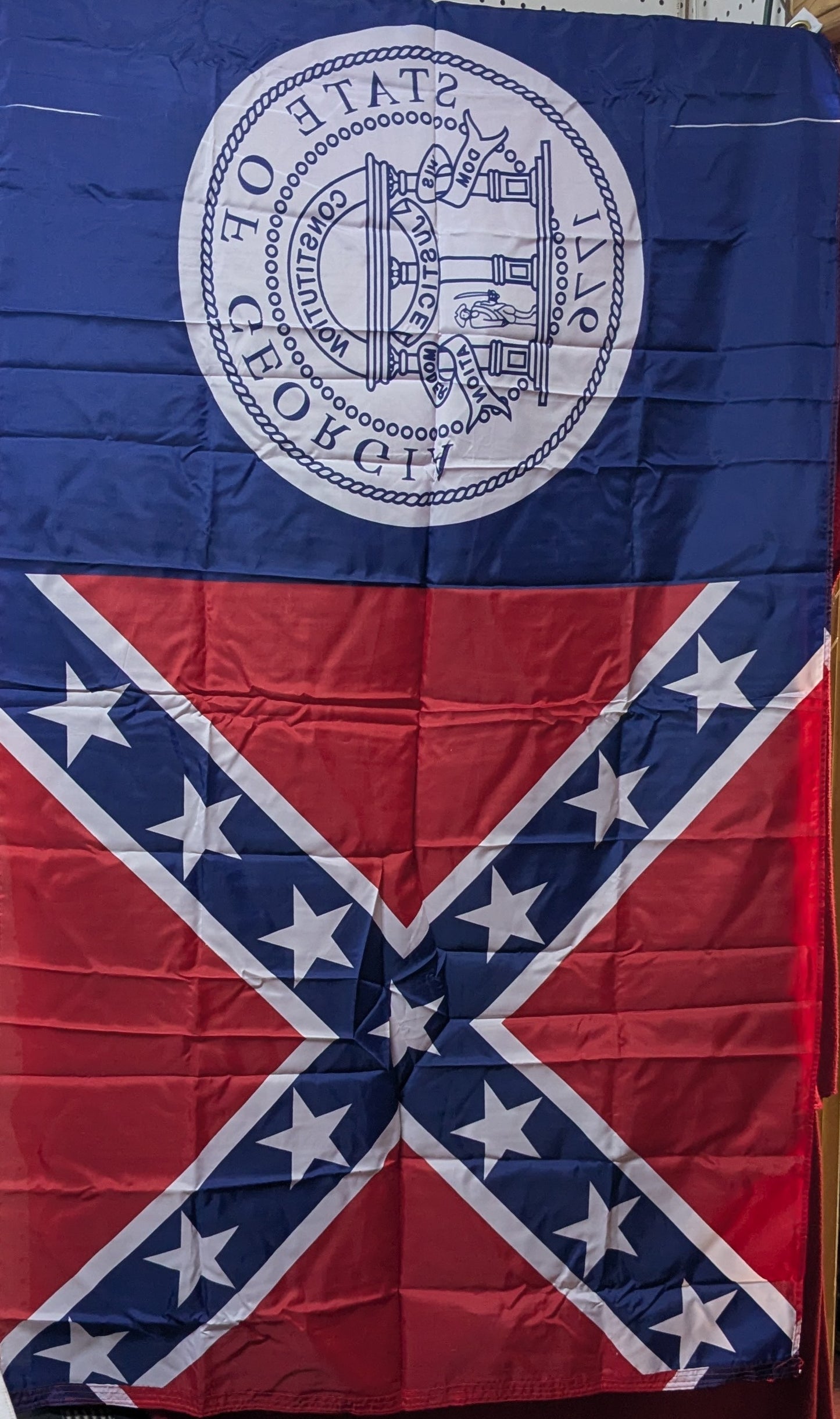 NOS Georgia State Flag 3' x 5' (25Dec45)