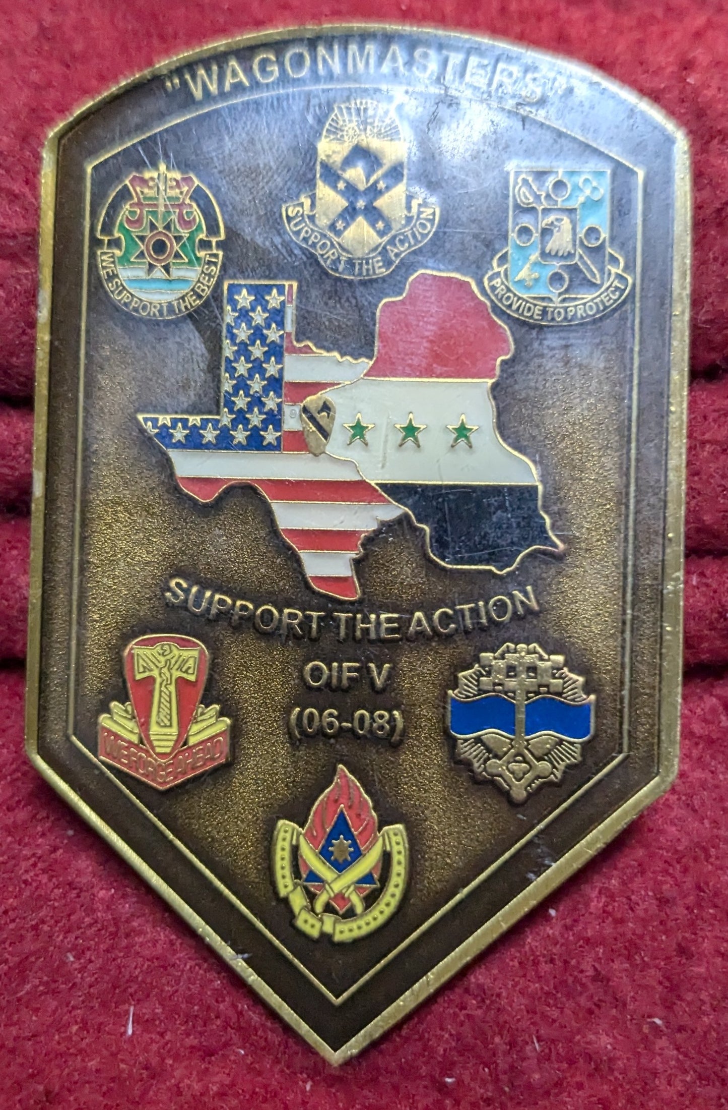 Challenge Coin 15th Sustainment Brigade, Wagonmasters 06 08 (chcc-25APR184)