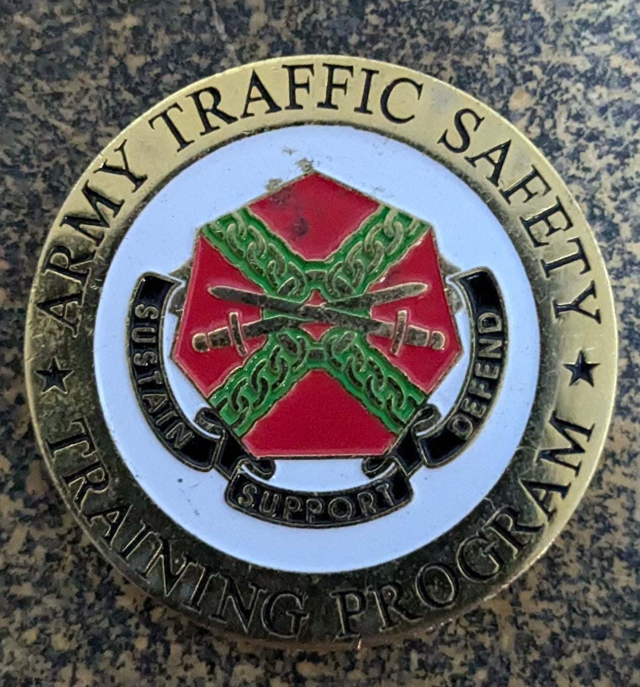 Challenge Coin Army Traffic Safety Training Program (CHCC-25Jul36)