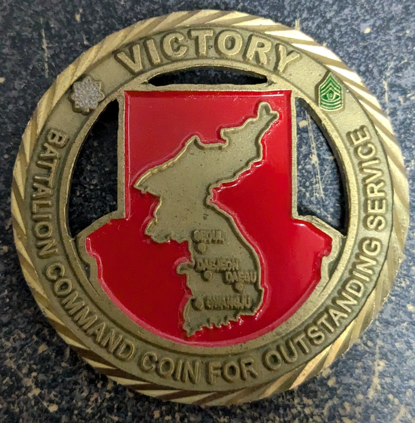 Challenge Coin 498th CSSB Victory Battalion Command Coin For Outstanding Service (CHCC-25Jul35)