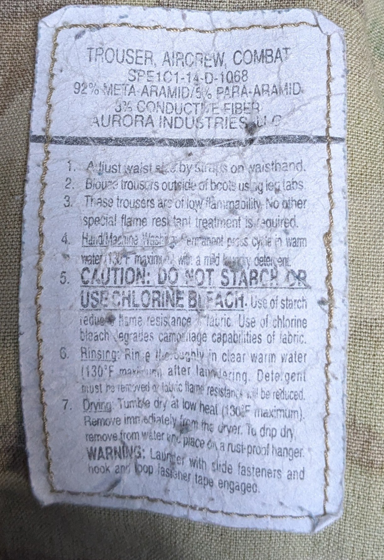 Aircrew Combat Trousers Multicam ~36" x 30" (26Jun20)