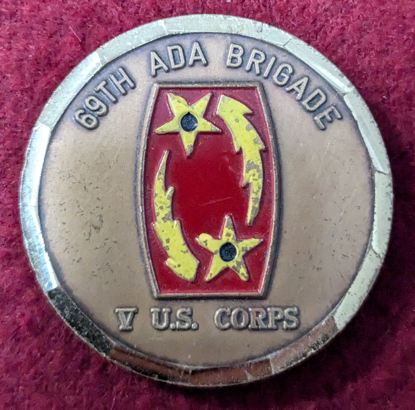 Challenge Coin 69th ADA Brigade V U.S. Corps (chcc-25May16)