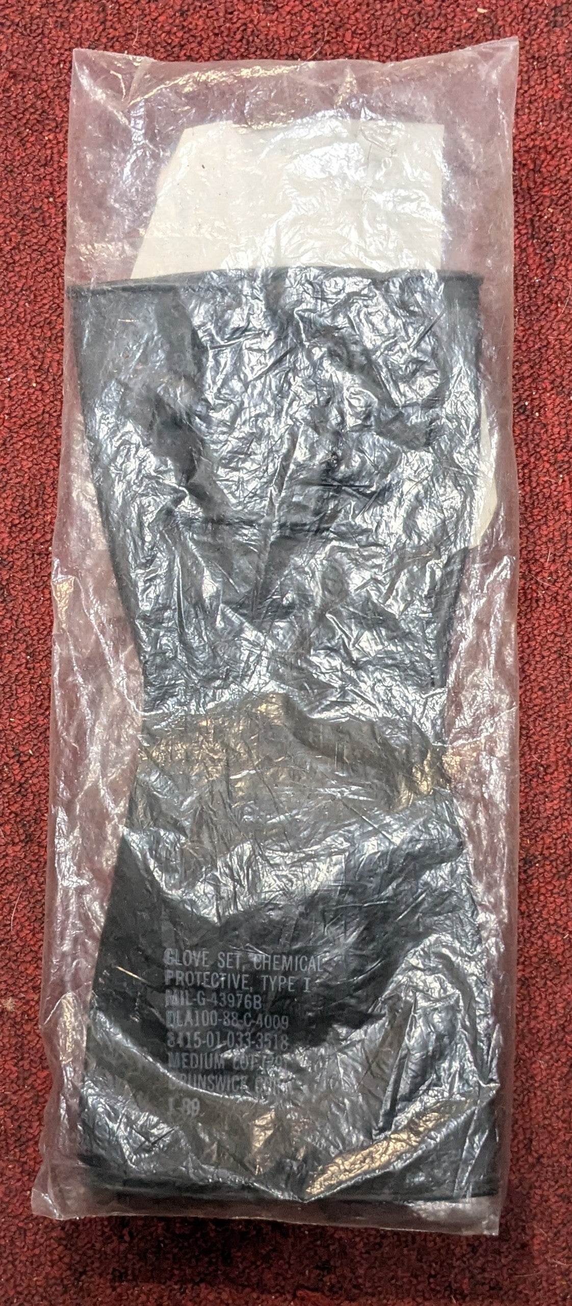 NOS Chemical Gloves Protective Set Type 1 Medium (DC11-26Feb05)