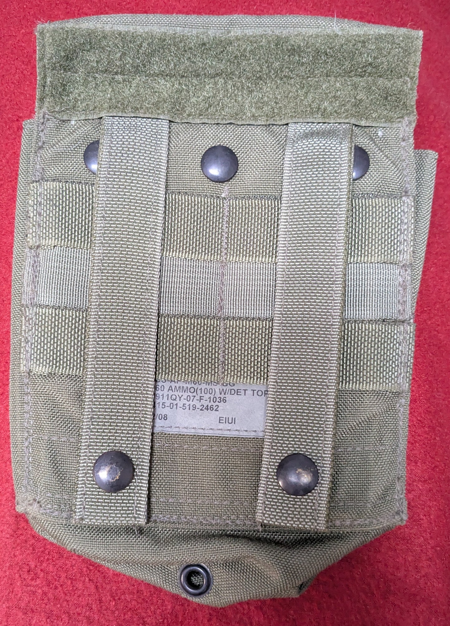 NOS Eagle Industries SFLCS 7.62 100-Round M60 Gunners Ammo Pouch Ranger Green (M60-RG) (AC01-25Jul86)