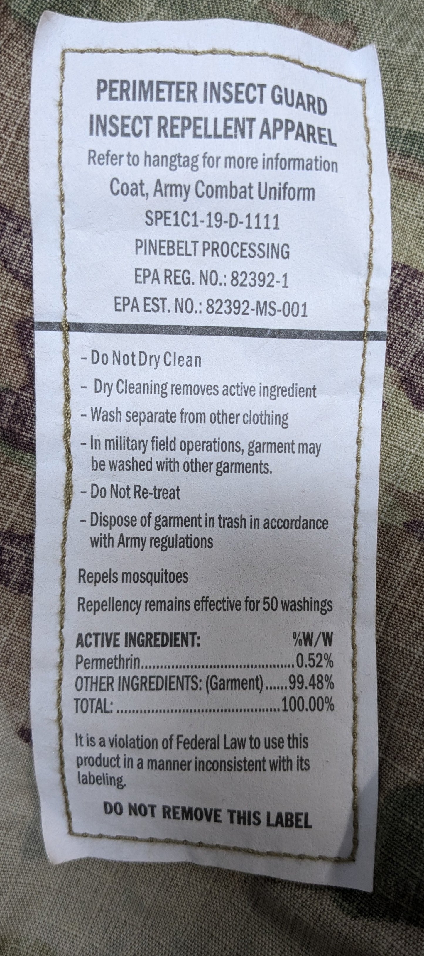NOS MEDIUM SHORT Deployment Frac OCP Uniform Top (CA13-25APR12)