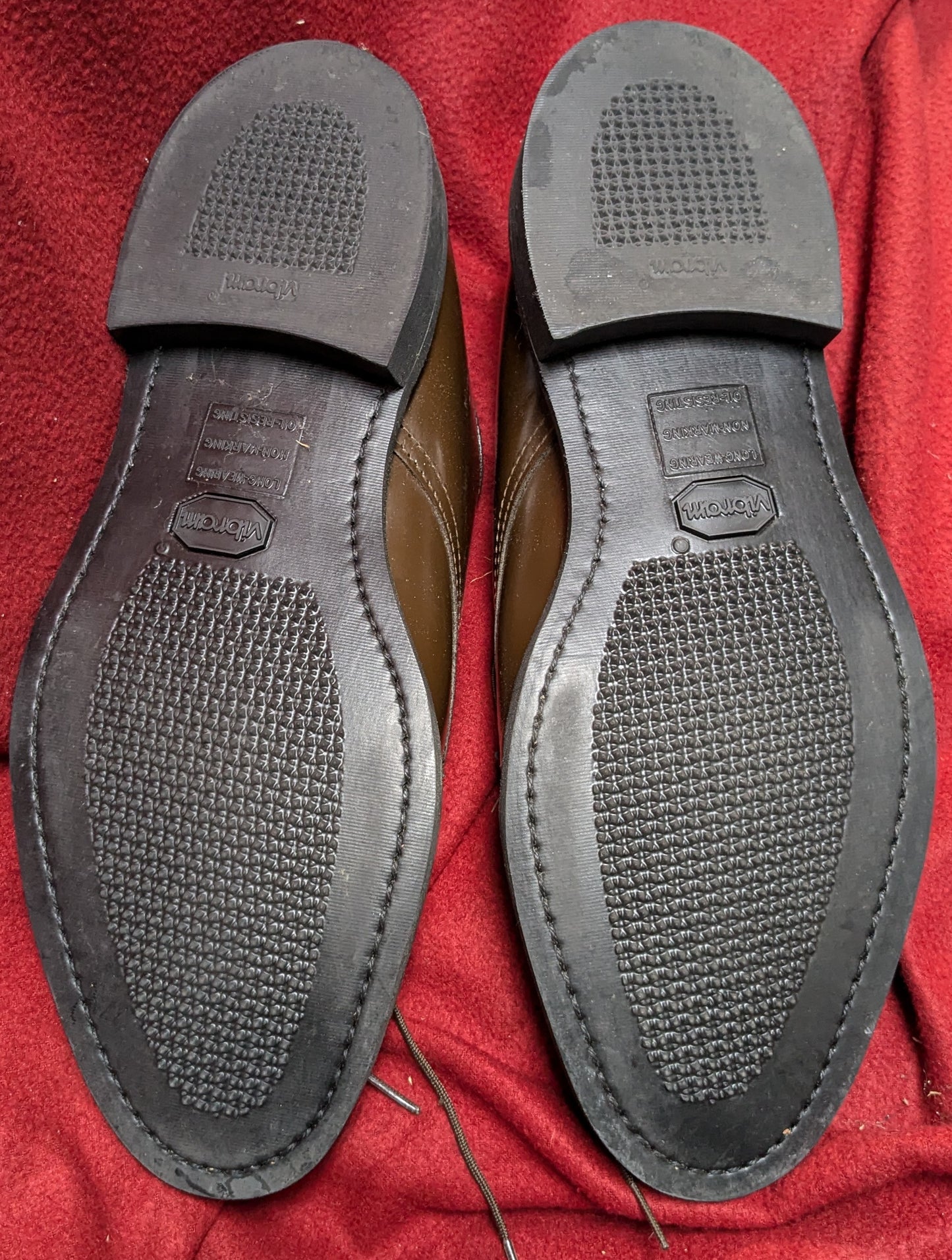 NOS Capps Military Dress Shoe Brown 13 D (fa01-25APR104)
