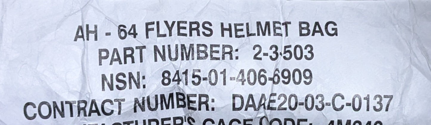 US Military AH-64 Apache Flyers Helmet Bag Woodland (EA4-26Mar26)