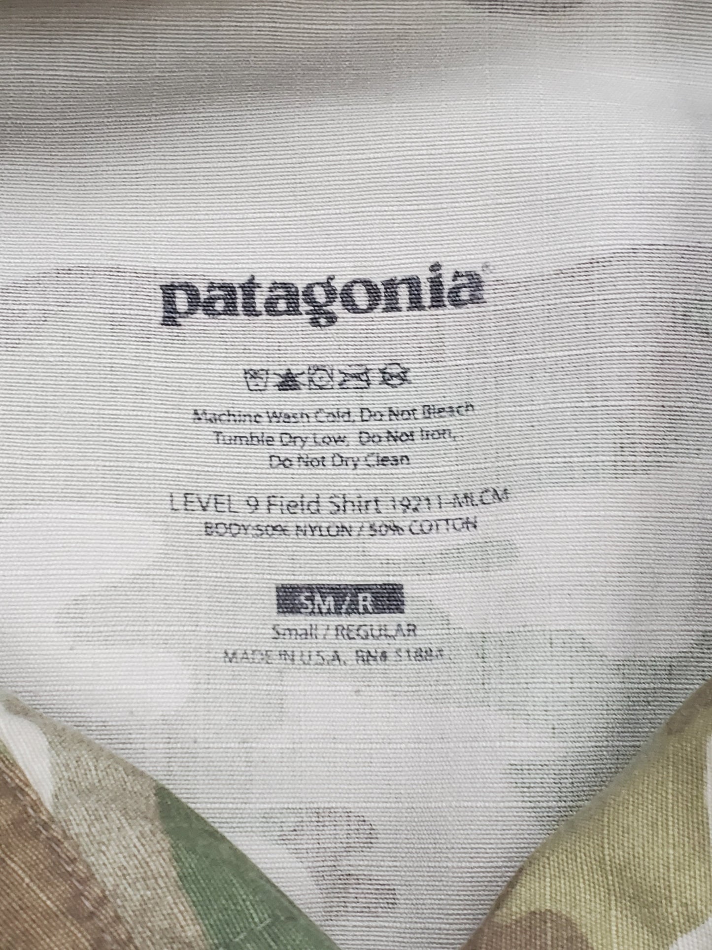 Small Regular Patagonia L9 Multicam OCP Field Shirt (DC2-25Sep122)