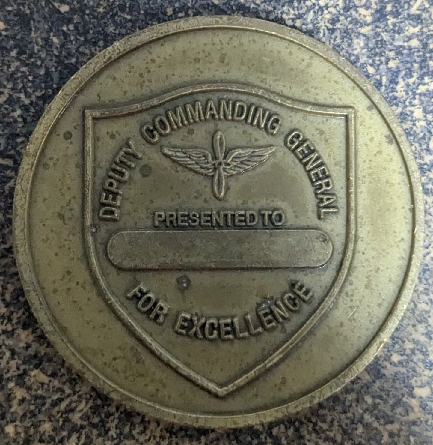 Challenge Coin US Army Aviation School Deputy Commanding General (CHCC-25Jul34)