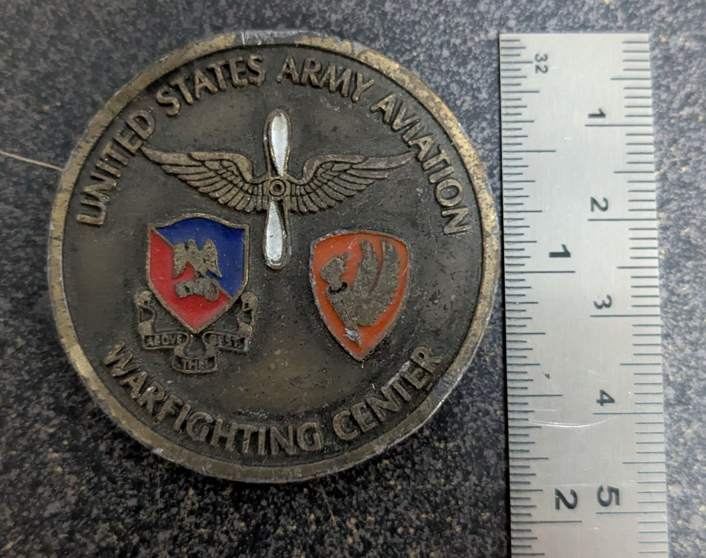 Challenge Coin US Army Aviation Warfighting Center, BG Packett For Excellence (CHCC-26May56)
