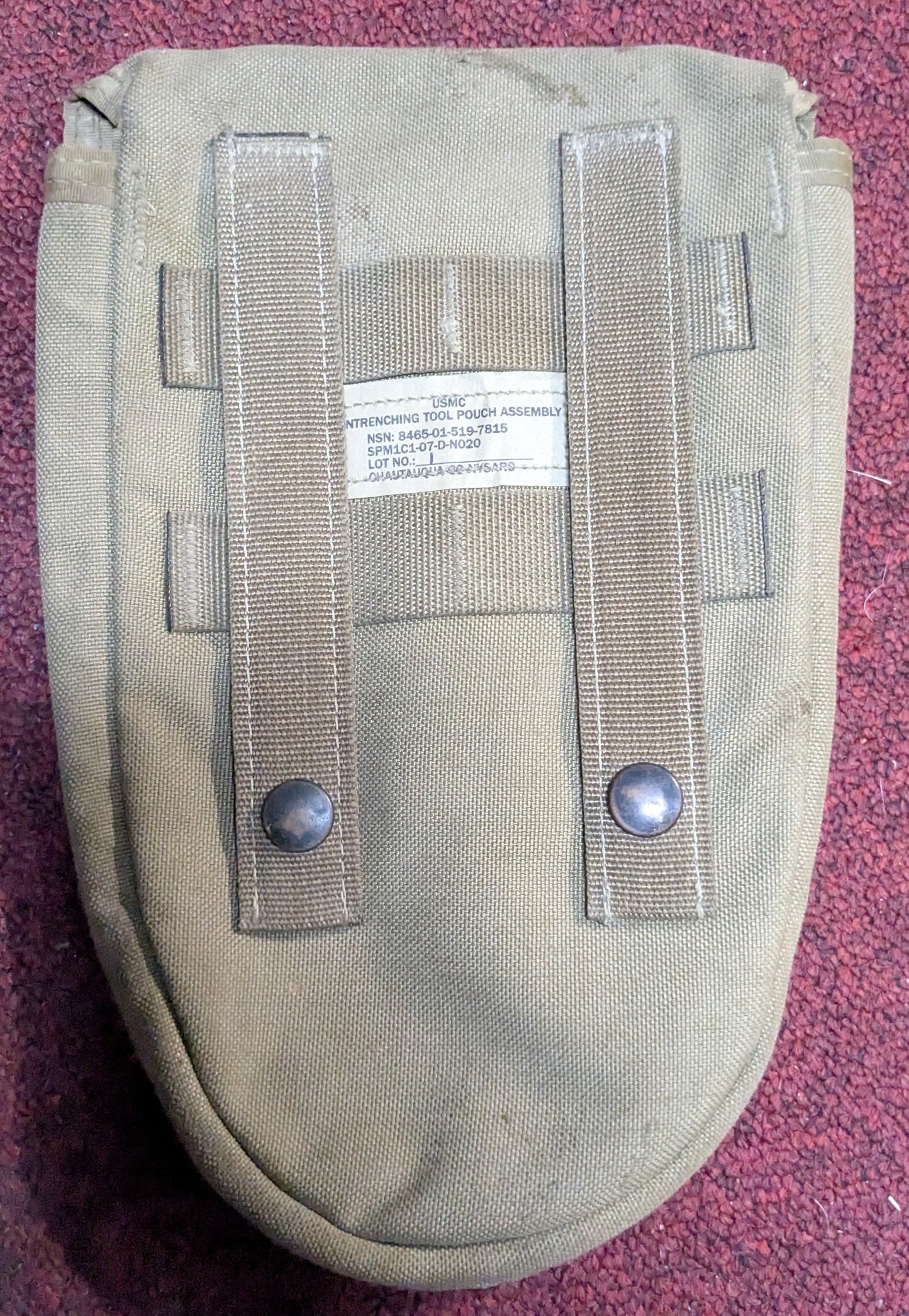 USMC Entrenching Tool Carrying Pouch Coyote (DC7-25Sep48)