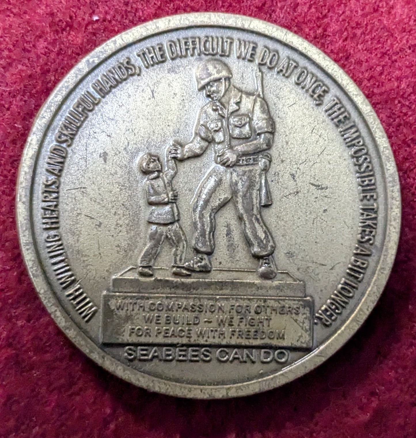 Challenge Coin Naval Mobile Construction Battalion C74B (chcc-25May08)