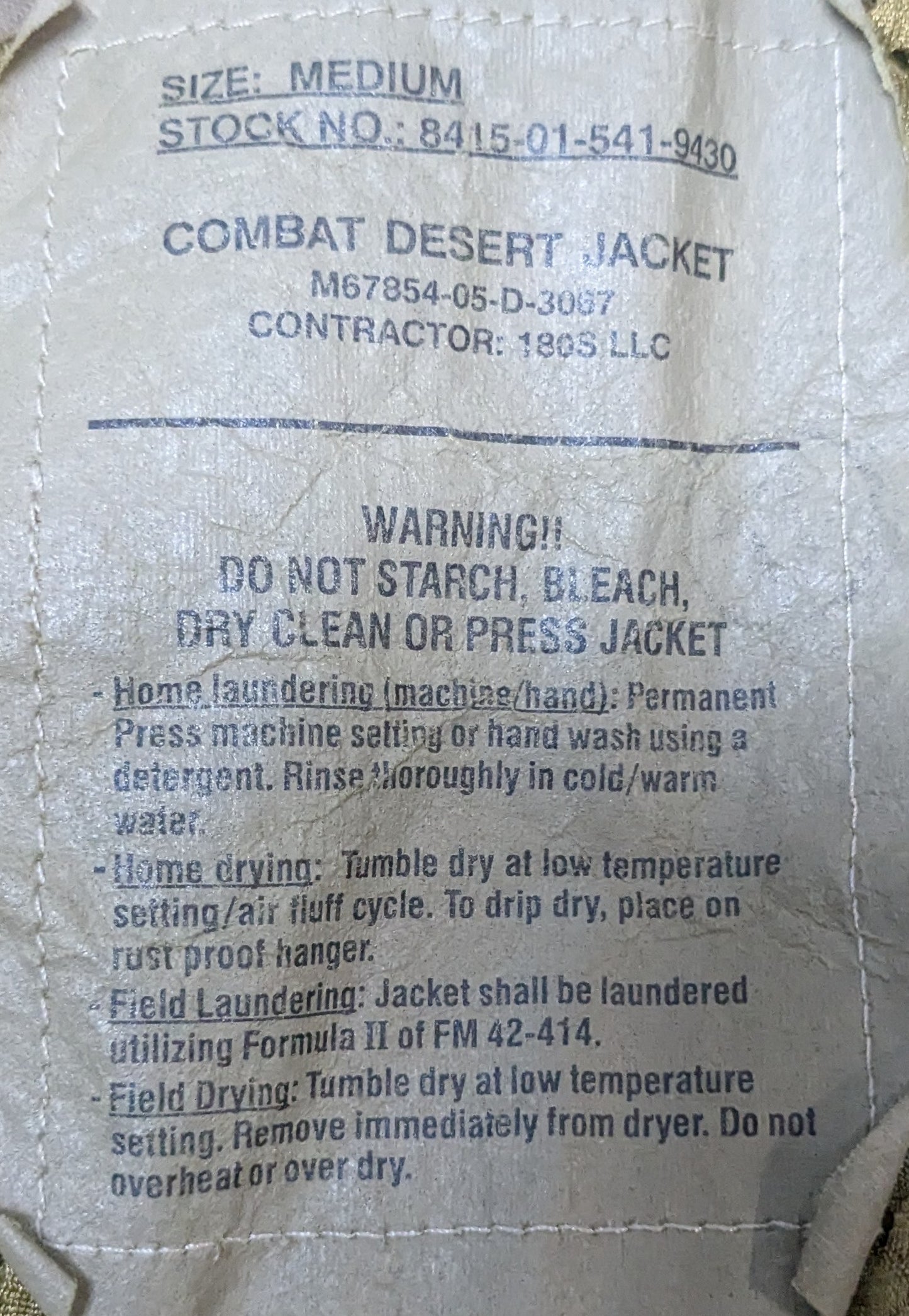 Marpat Desert Combat Jacket Medium (AB15-25Jul69)