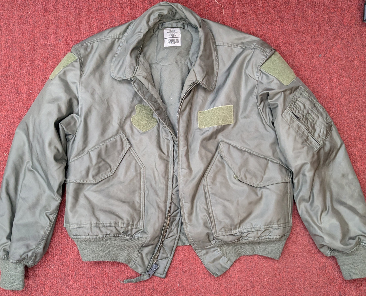 ALPHA INDUSTIRES X-Large Flyer's Jacket Cold Weather CWU-45/P USAF Army (da02-apg14)