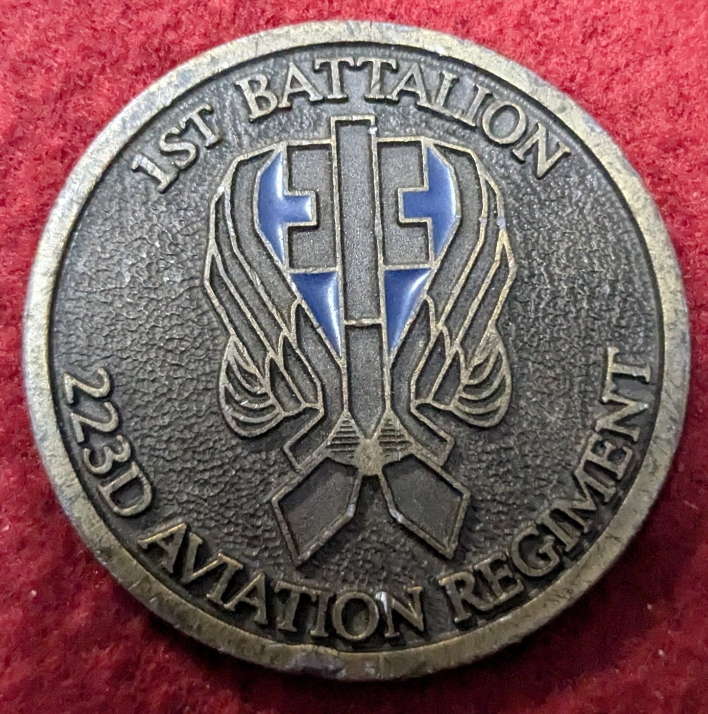 Challenge Coin 1st Battalion 223rd Aviation Reg Mark of Excellence (chcc-25May06)