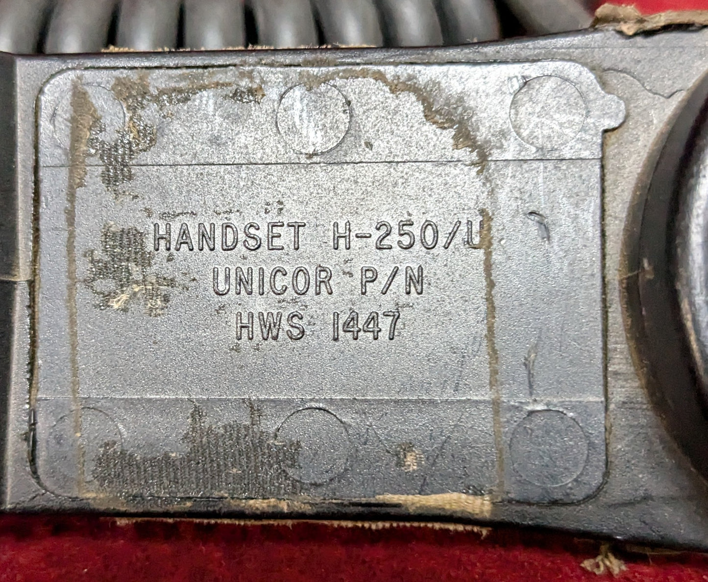 Handset H-250/U Unicor 5 pin (da14-25MAR43)