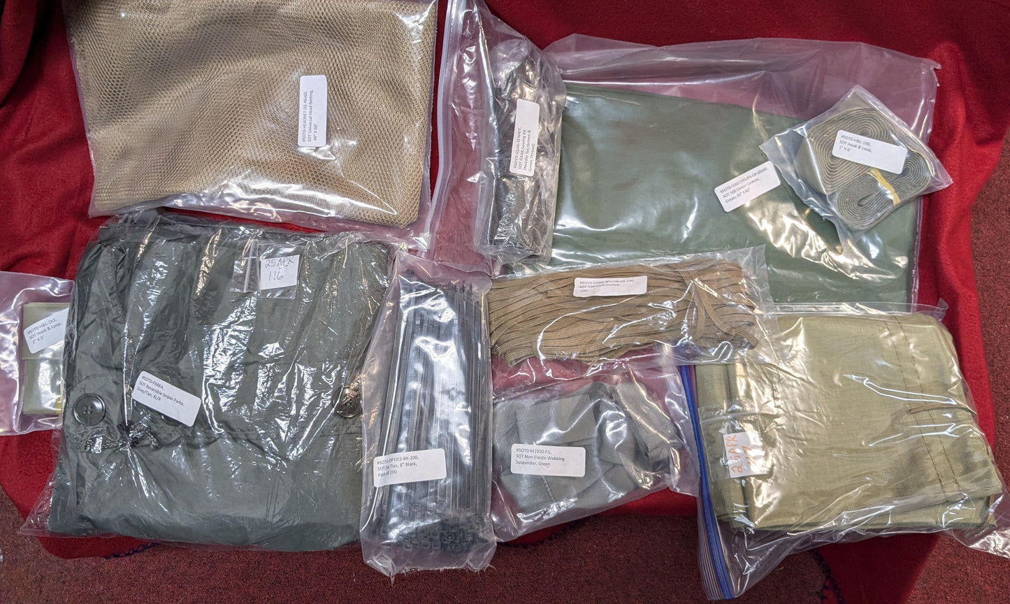 GSAK Crye Ghillie Sniper Kit w/ Bag - see pictures for contents - (db15-25APR126)