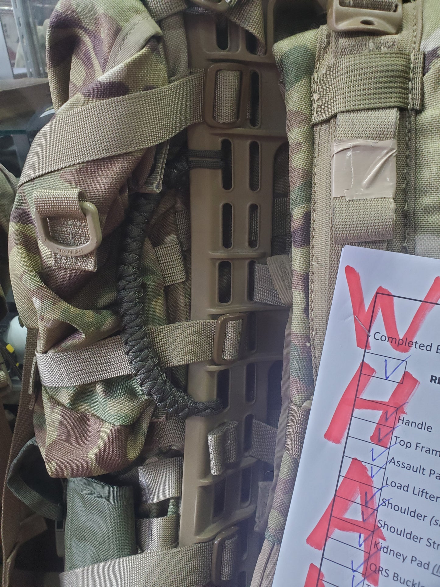 WHANG Ruck Configuration w/ Extra Requests