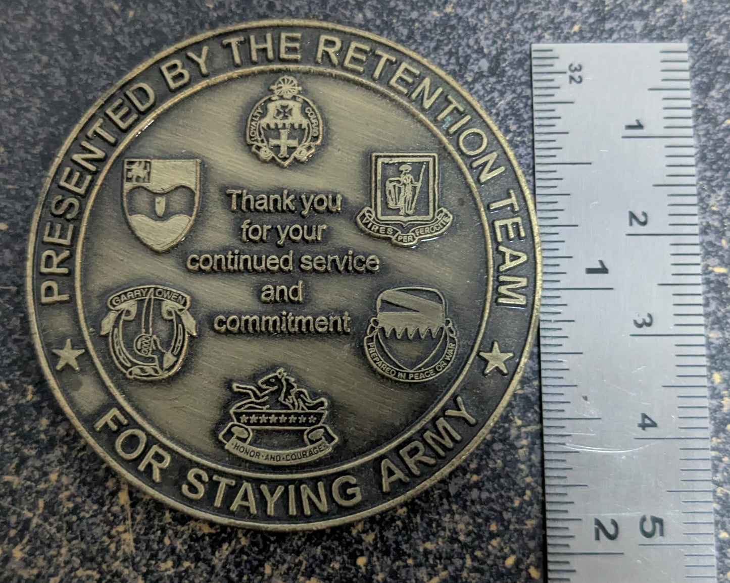 Challenge Coin US Army 1st Brigade Combat Team Ironhorse OIF 2006-2008 Retention Team (CHCC-26May61)