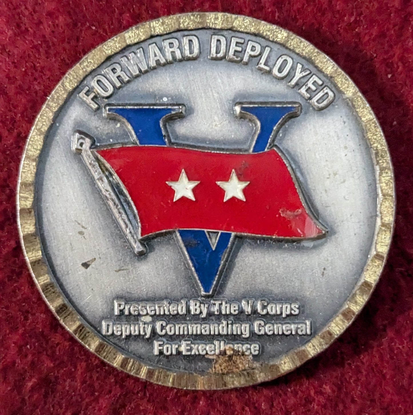 Challenge Coin Victory Corps There Is No Substitute For Victory Deputy Commanding General (chcc-25May77)