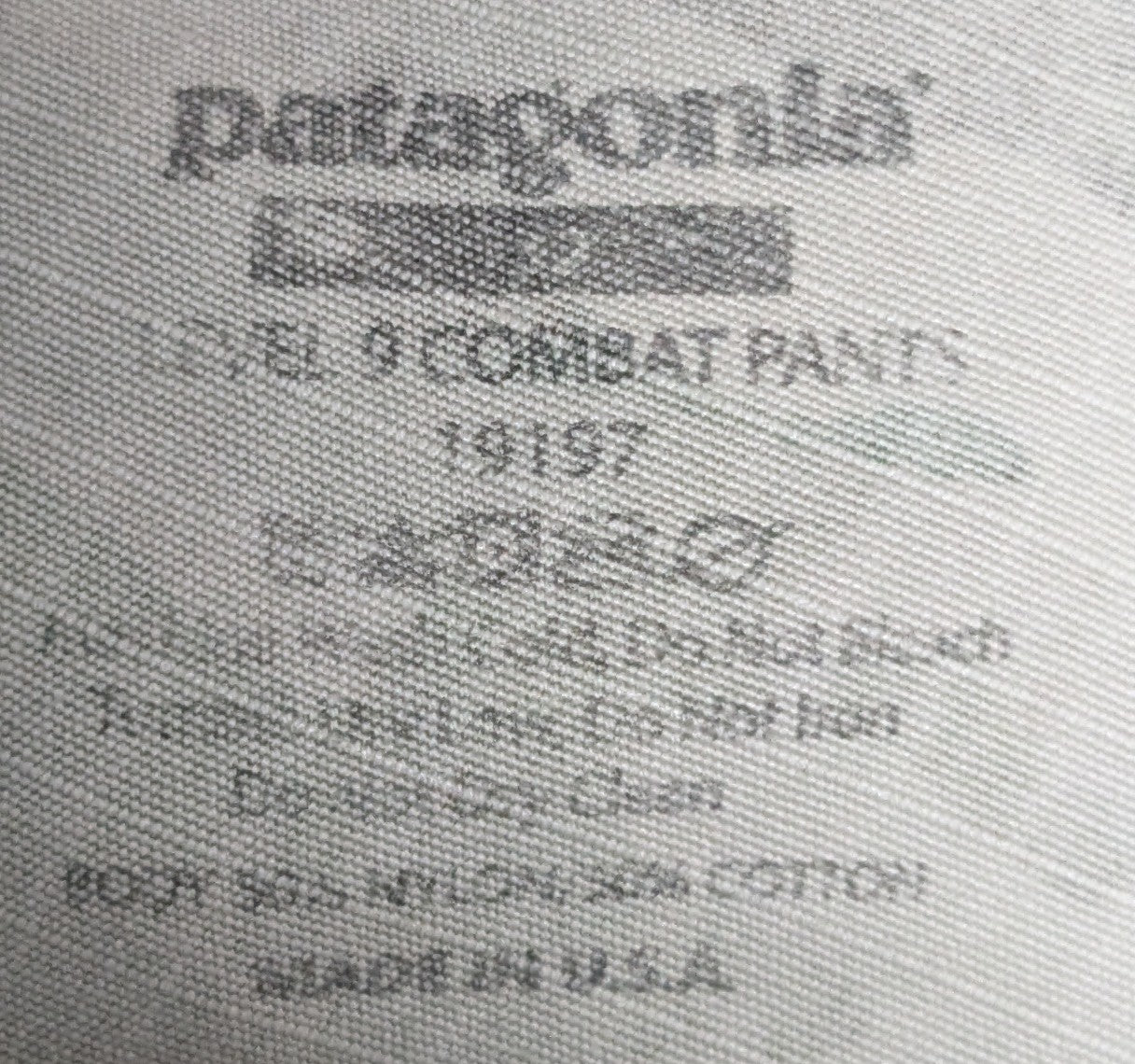 Patagonia L9 Combat Pants 32 (FA3-26Feb34)
