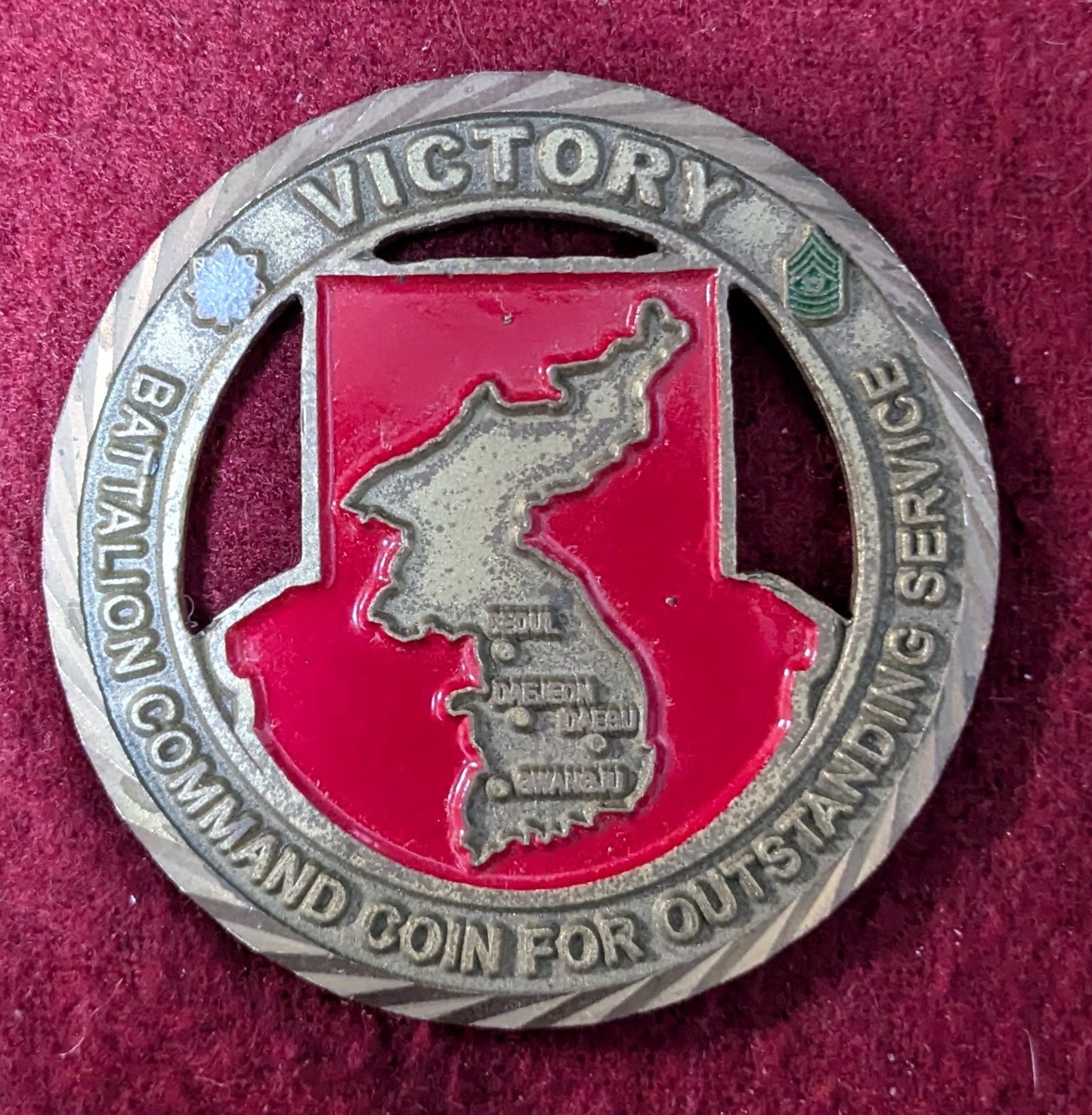 Challenge Coin HHC/61st/595th/46th/551st/DSU/SP60 Victory Battalion Command Coin (25May51)