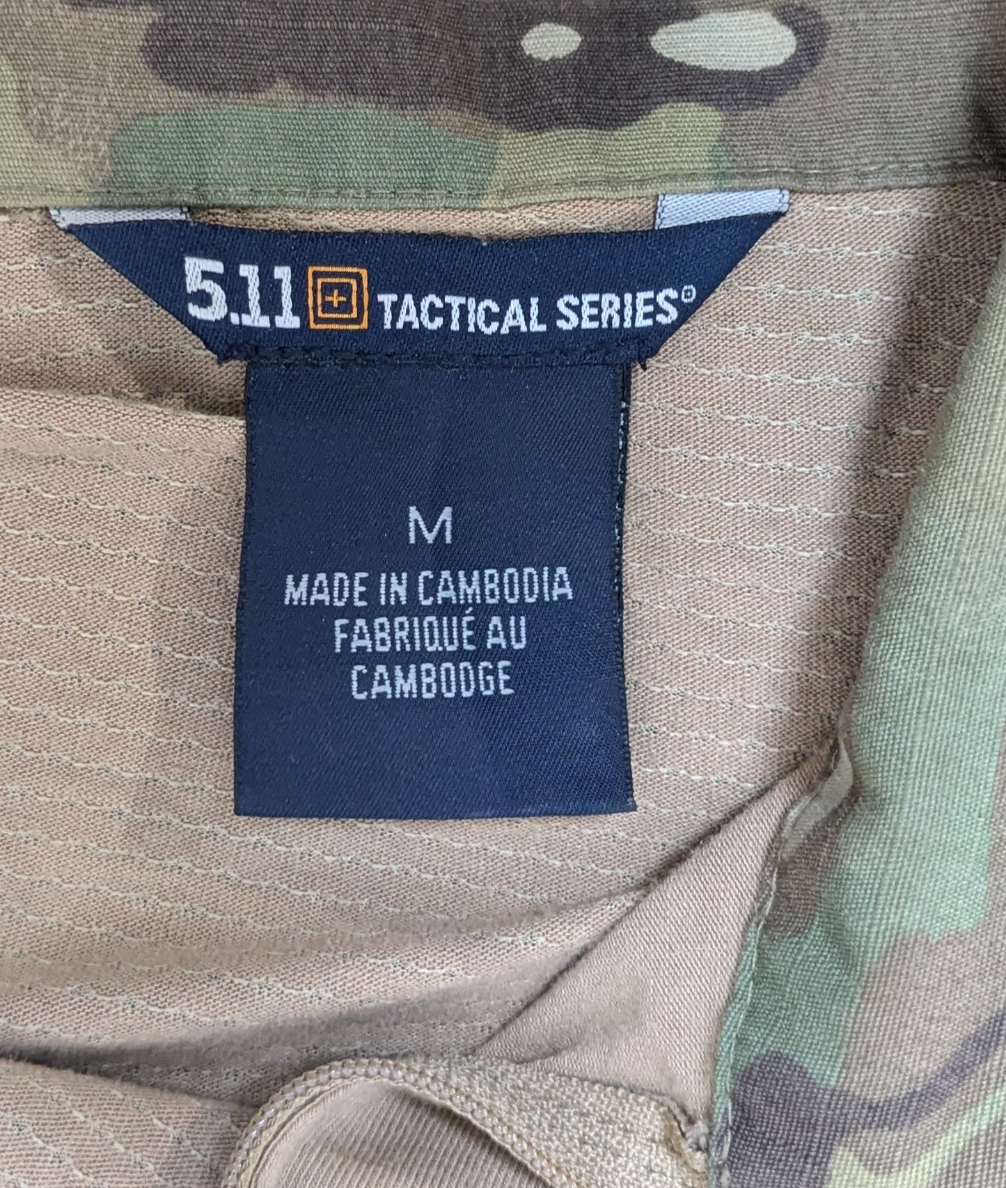 5.11 Tactical Men's Multicam Rapid Assault Shirt, 1/4 Zip 511 Multicam Medium (da14-25MAR29)