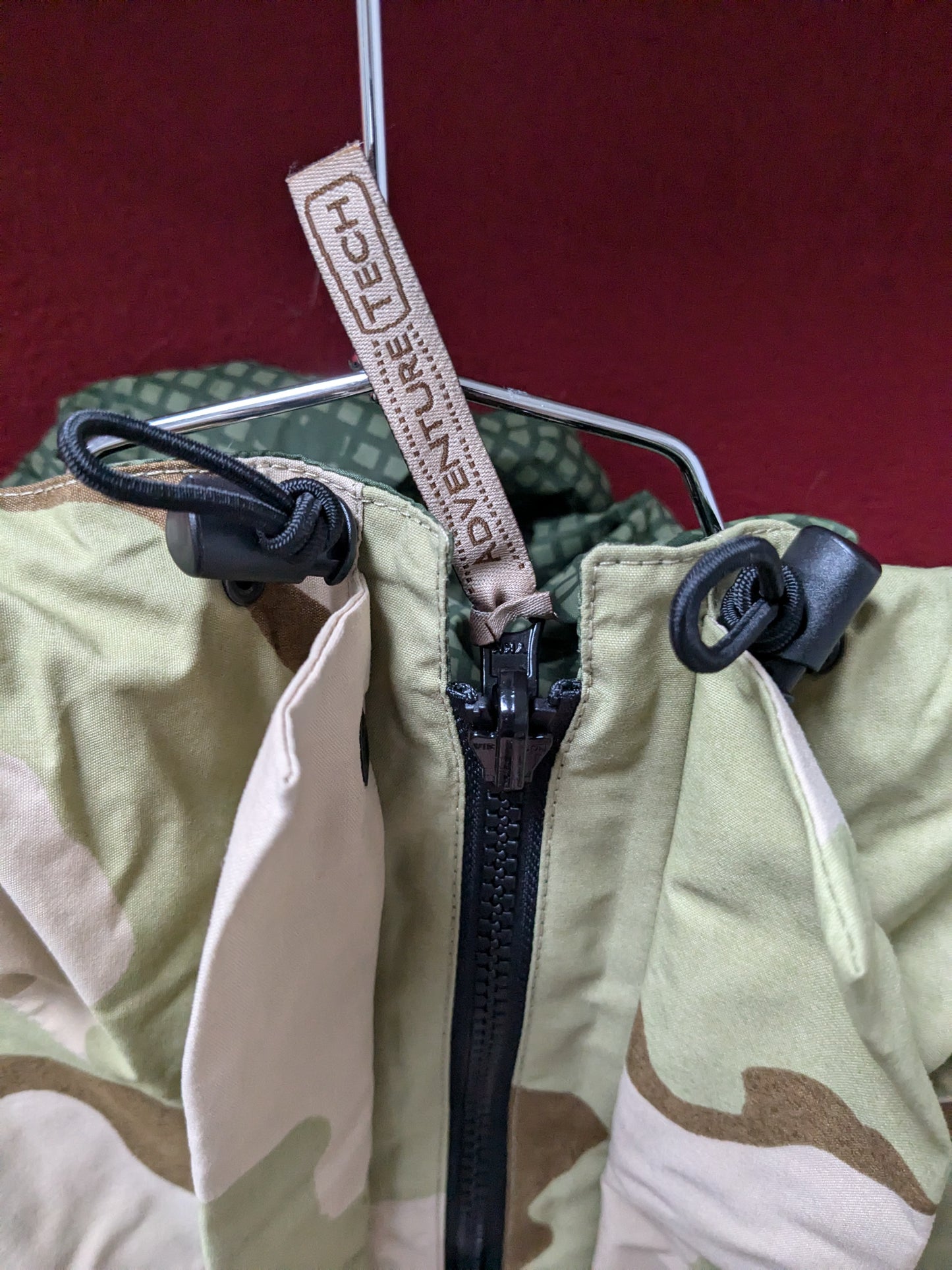 NWT Desert Night Camo Reversible Adventure Tech All Weather Gortex Jacket S/M Desert Camo/Night Camo (ab01-25APR83)