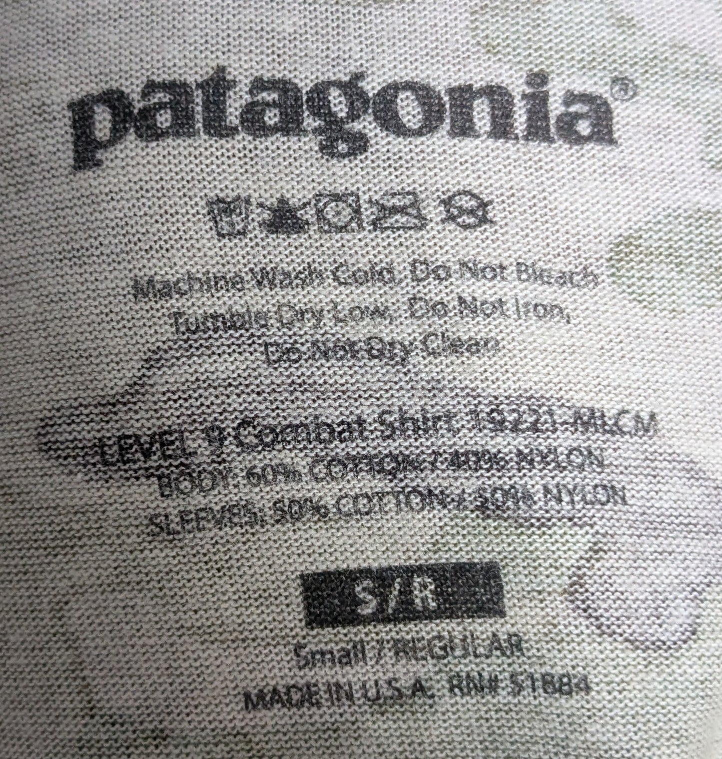 Patagonia L9 Combat Shirt Small Regular (CB3-25Sep119)