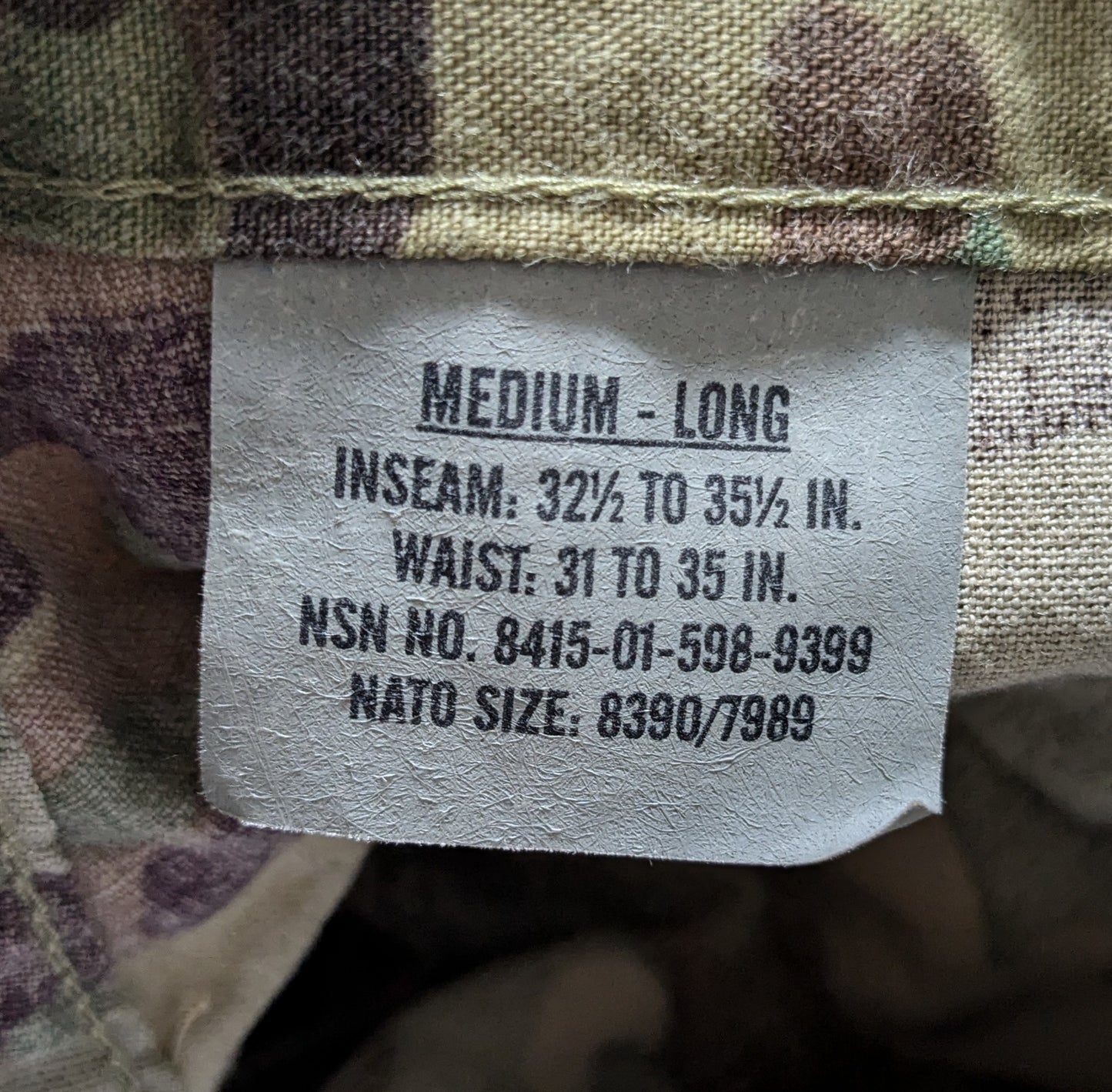 NOS - Set of Medium Long Deployment FRAC Uniform Top Pants OCP Multicam (25MAR33)