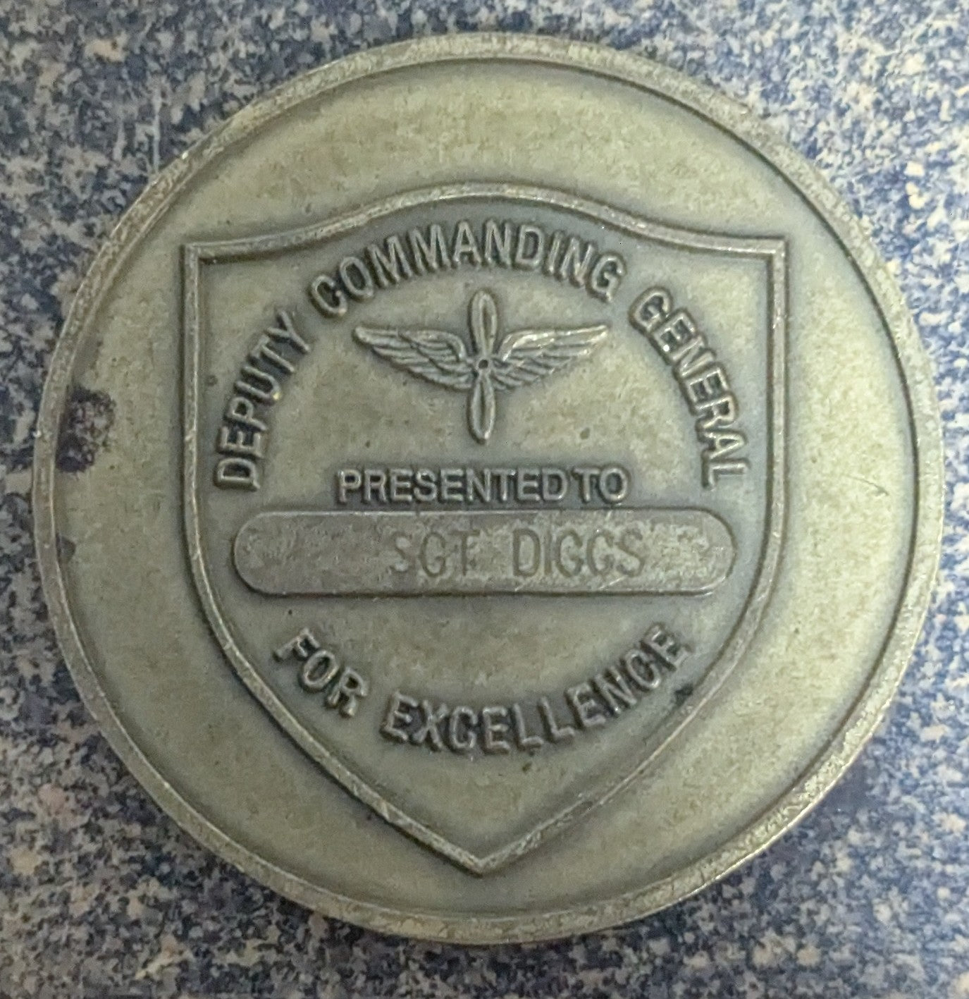 Challenge Coin US Army Aviation School Deputy Commanding General (CHCC-25Jul16)