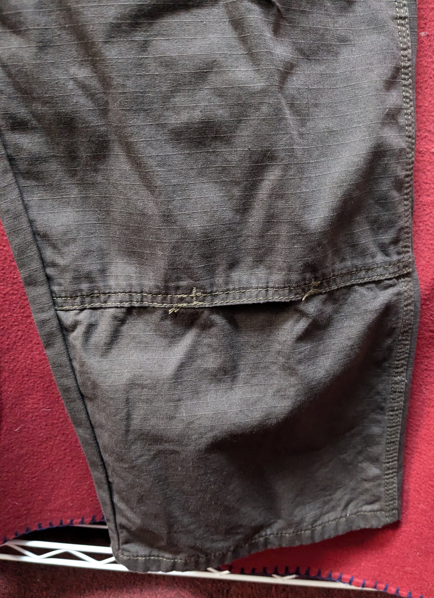 NWT Wrangler Riggs Workwear Ripstop Ranger Relaxed Fit Dark Brown (CA13-25APR19)