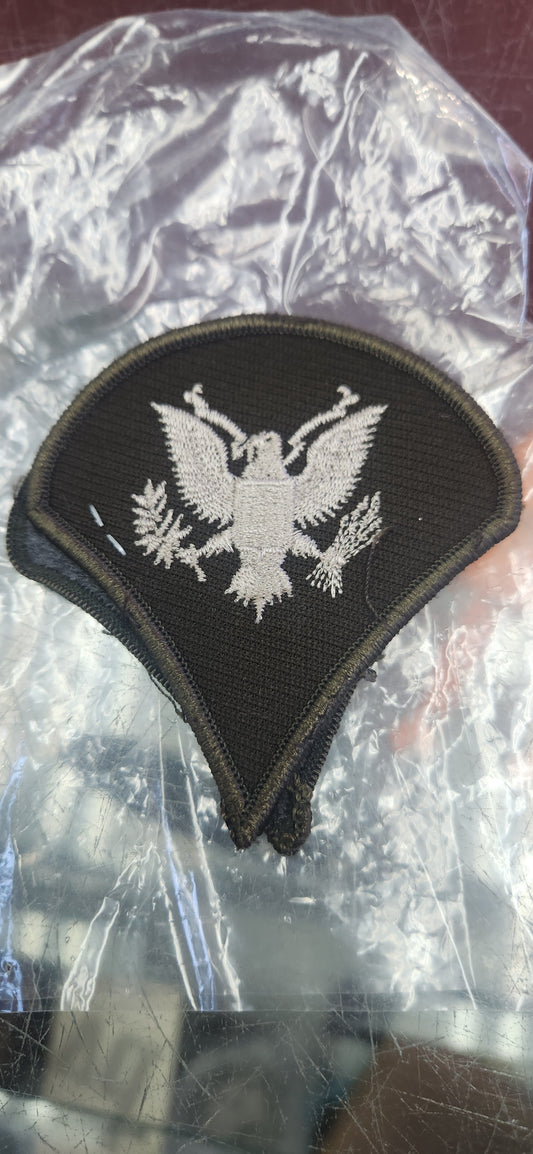 Set of US Army E4 Specialist Rank Sew on Patch AGSU (MAYSNA)