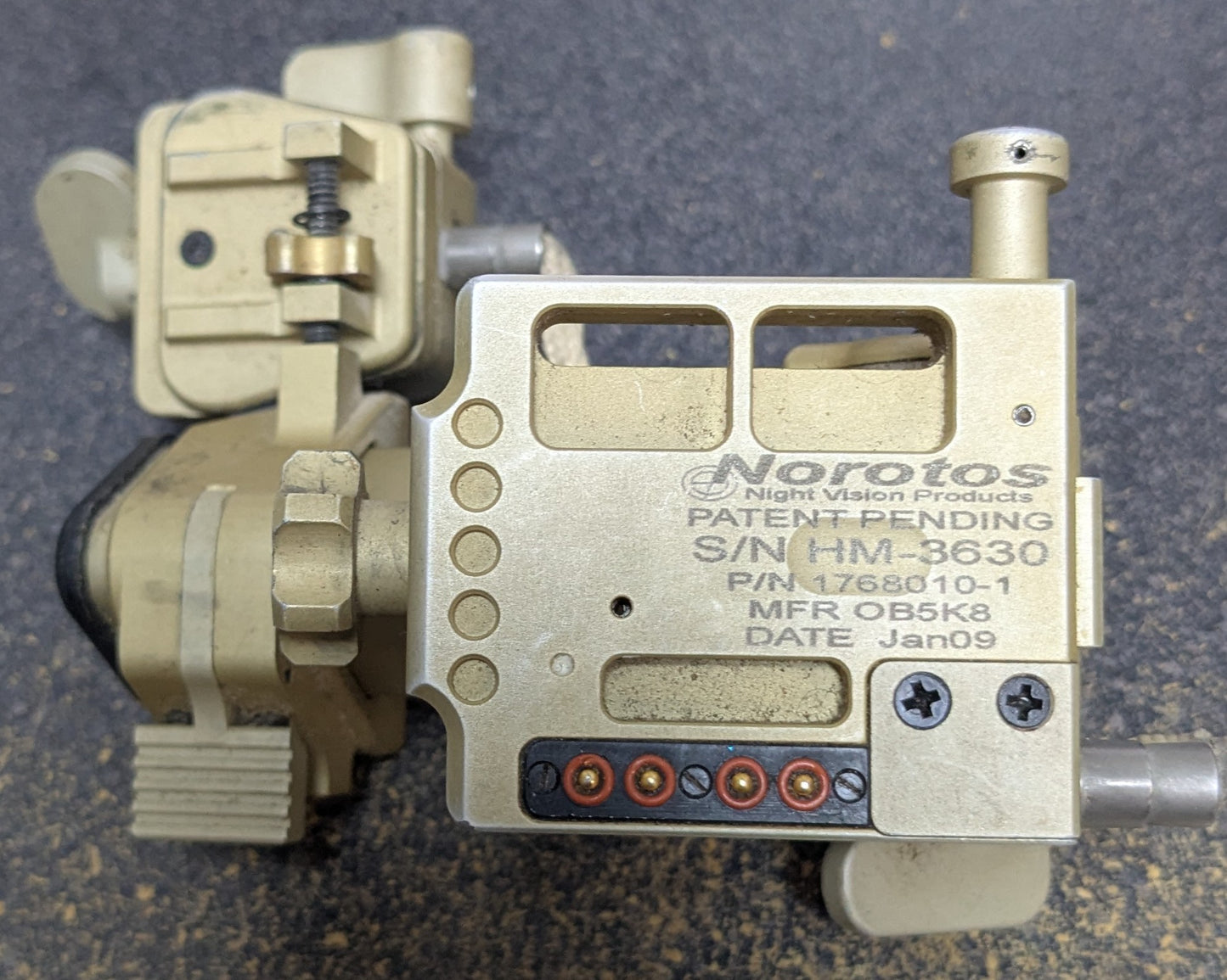 Norotos ENVG Night Vision Helmet Mount AN/PSQ-20 Rhino Mount (DB15-26Jan46)