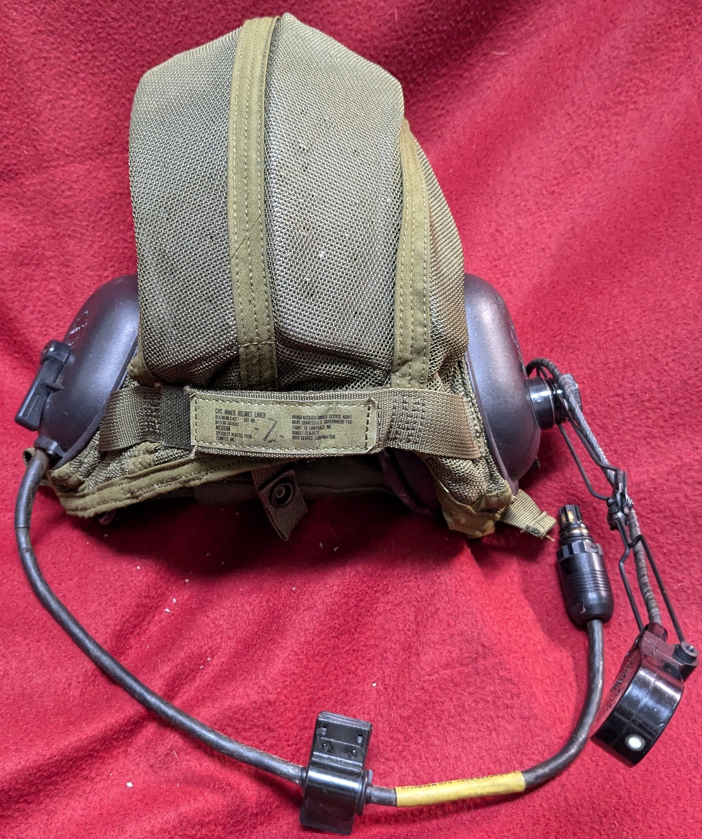 Medium CVC Military Combat Vehicle Crewman Tanker Helmet Liner (CB05-25APR47)