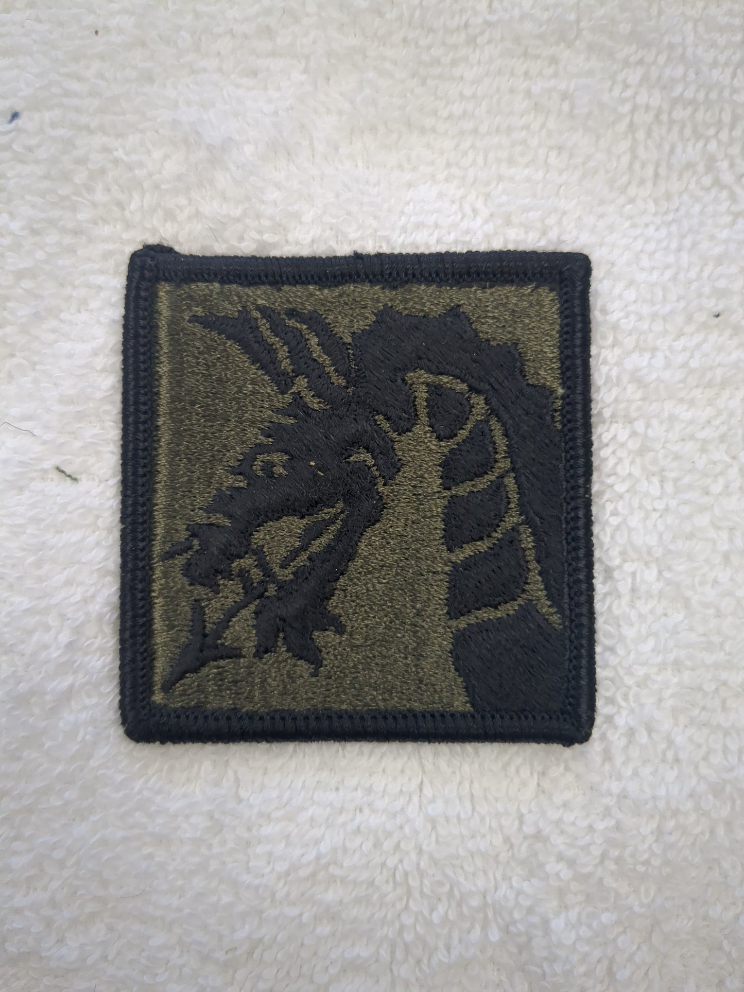 US Army 18th Airborne Corps Patch OD Black Subdued Velcro (WSB11-18th Airborne)
