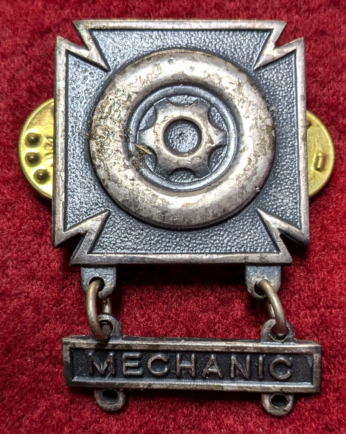 US Army Badges Driver and Mechanic Qualification with Mechanic Bar Blk (chcc-25Jun14)