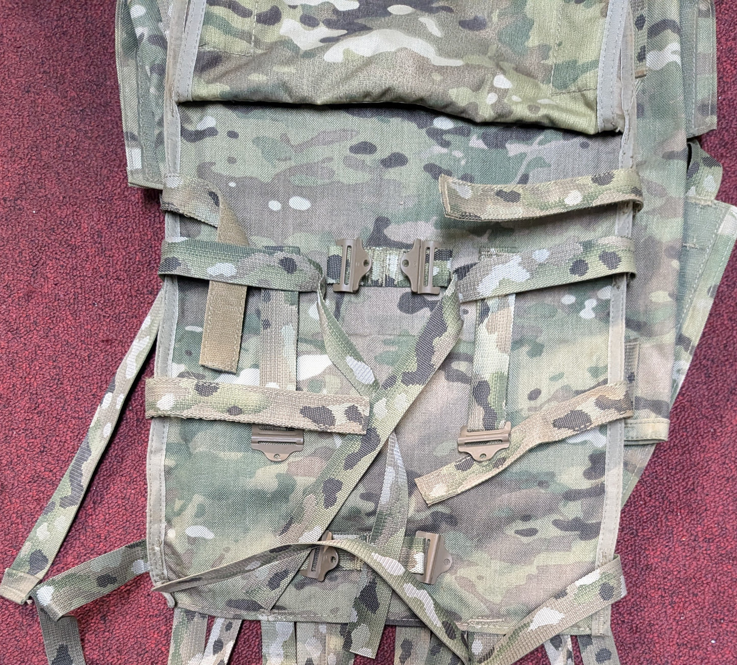 Bulldog Molle Panel - Shoulder Straps - Waistbelt - 4 60mm Single Round Pouches (DC11-25May115)