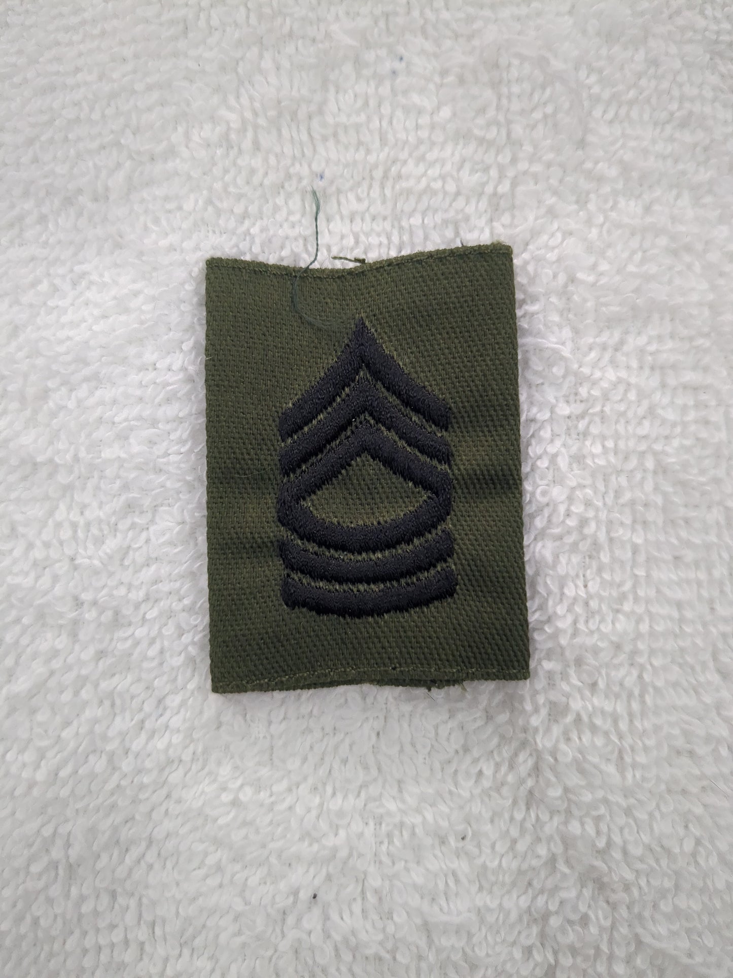 US Army MSG Master Sergeant GTX Gorte-Tex Rank Subdued OD Black (wsb11-MSGGortex)