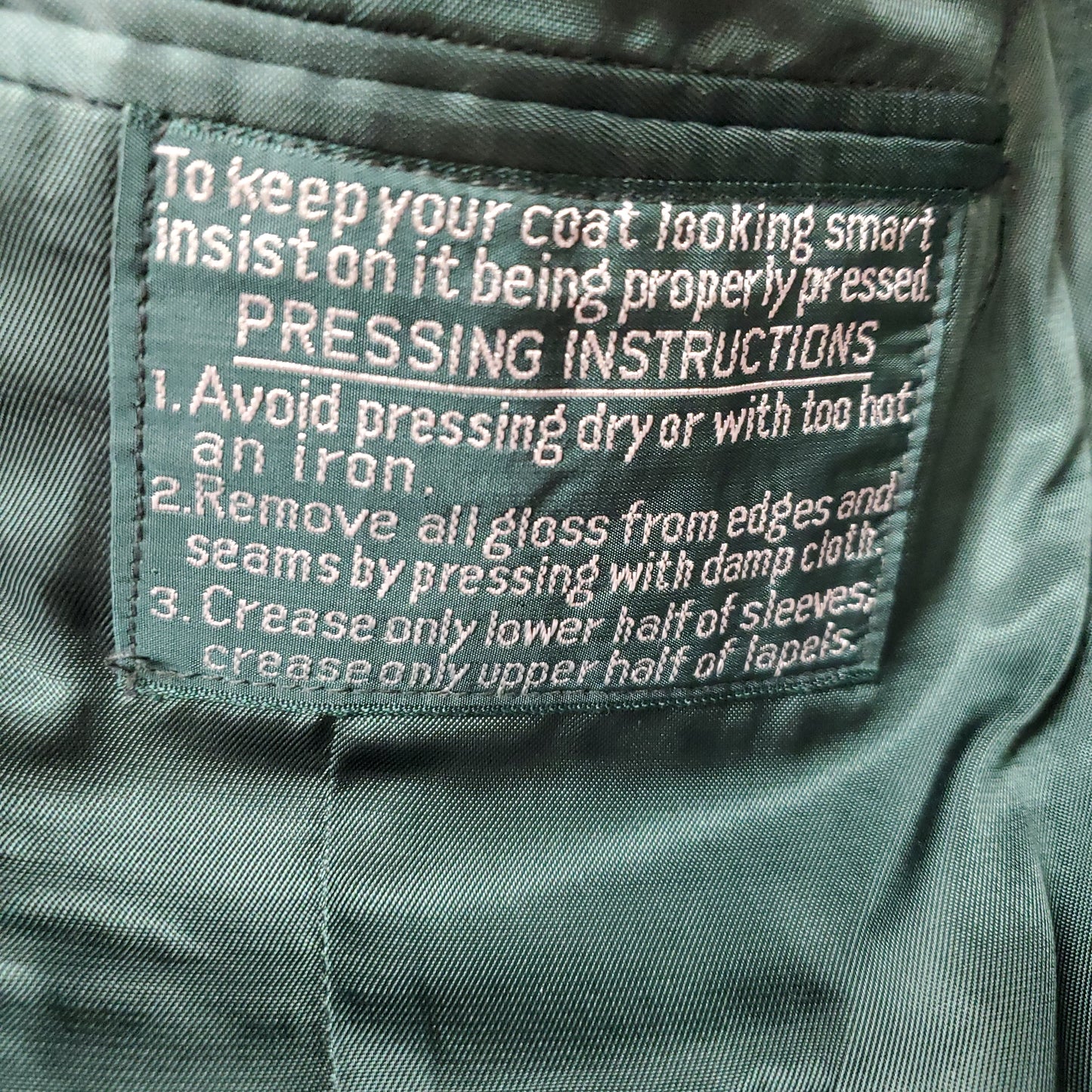 Vietnam Era 1960 38L Man's Serge Wool Service Coat Vintage (j12e)