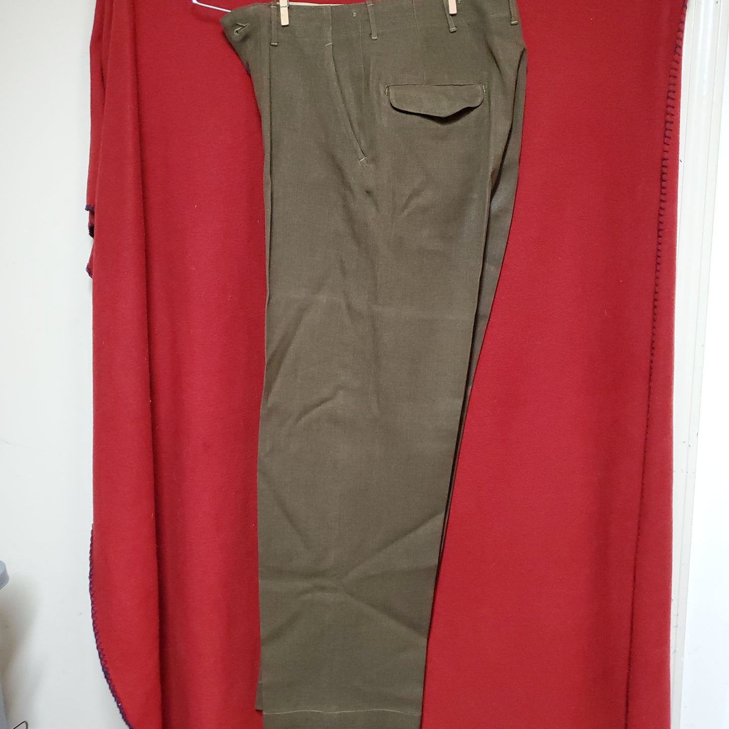 WWII 1948 31x33 US Army Wool Service Pants Trousers (BB13-S)