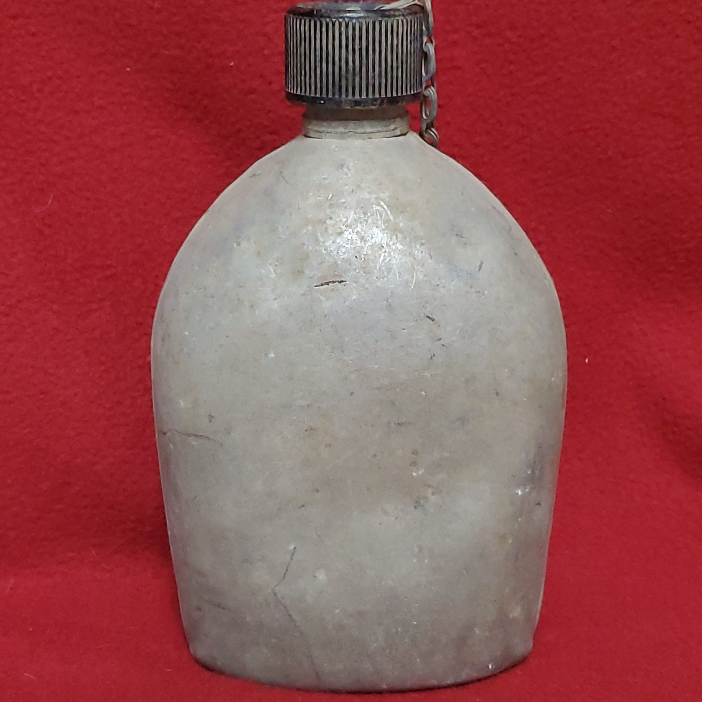 US Army 1945 1qt. Aluminum Water Canteen Vintage (a14 db11-b)
