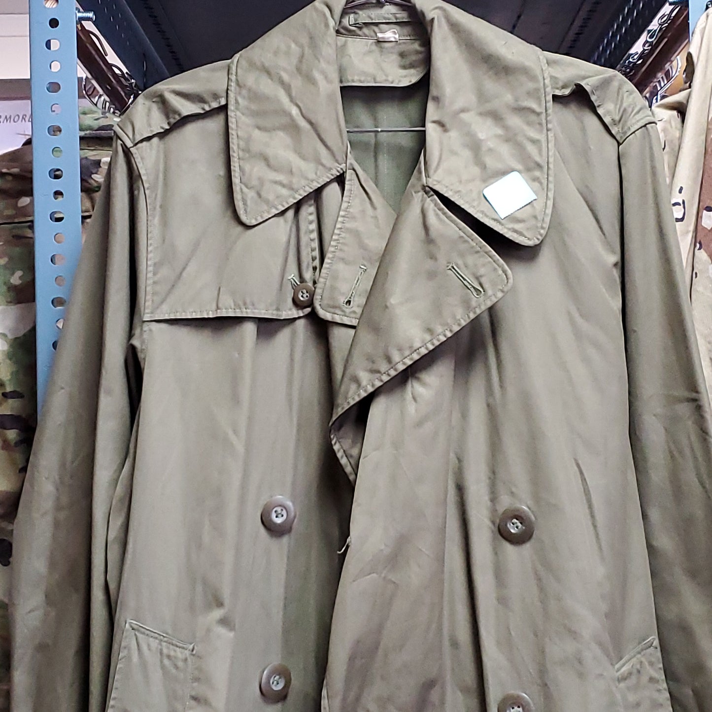 WWII Era 1944 OD Overcoat Field Jacket 35 Reg (BB06-j29E)