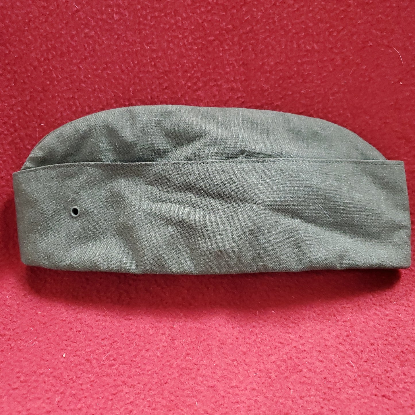 Vintage ? ?/? Men's OD Wool Army Military AG-??? Garrison Cap (BB04-18a77)