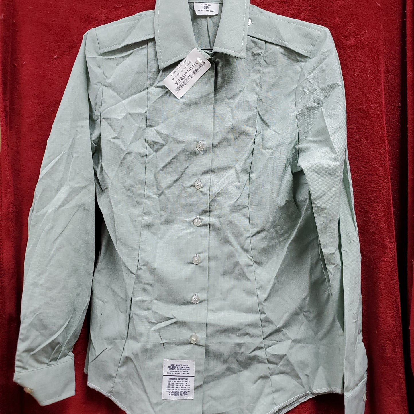 US Army Women's 8R AG-415 Dress Green Shirt (BB11-130)