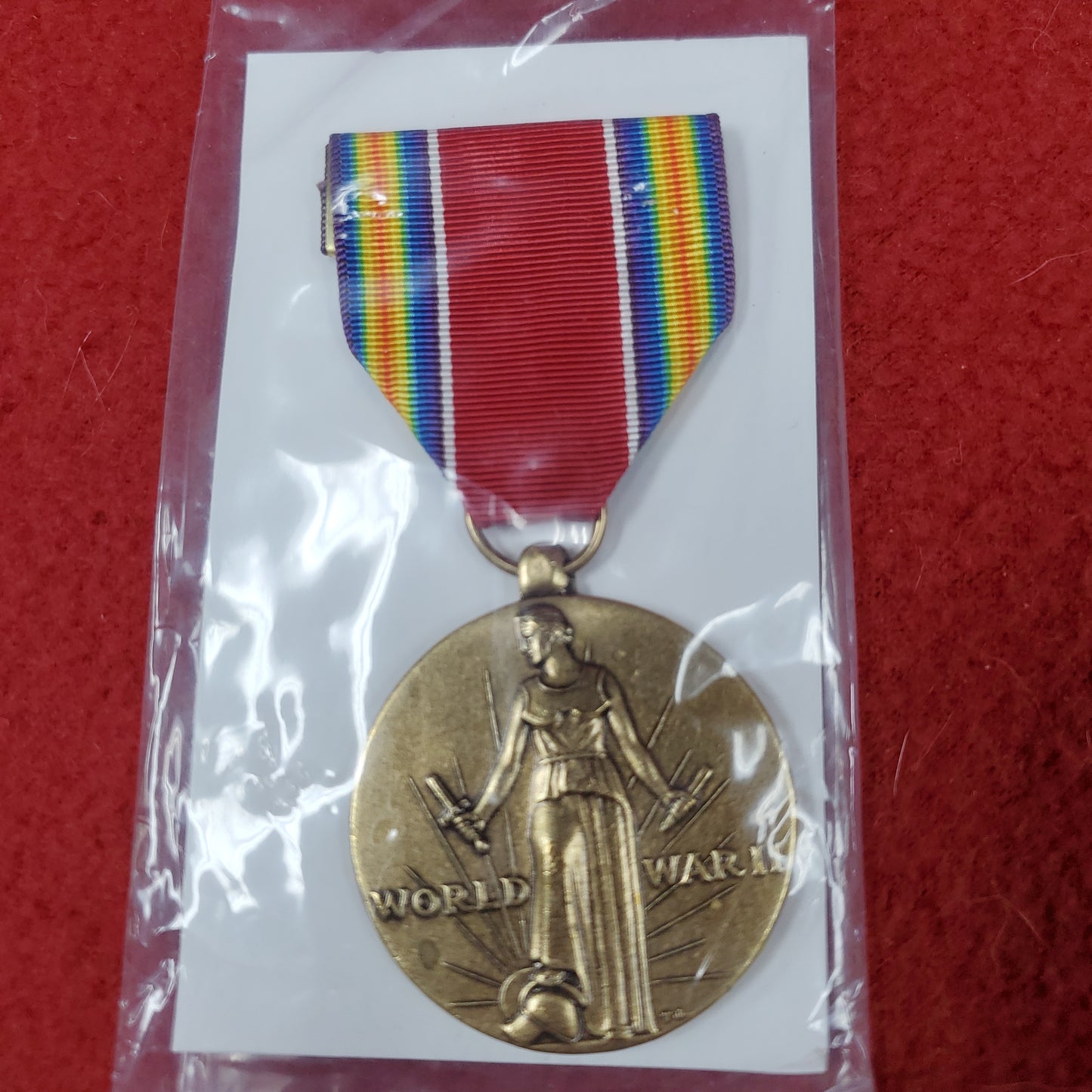 Vintage US Military World War II Victory Medal Army (da03)