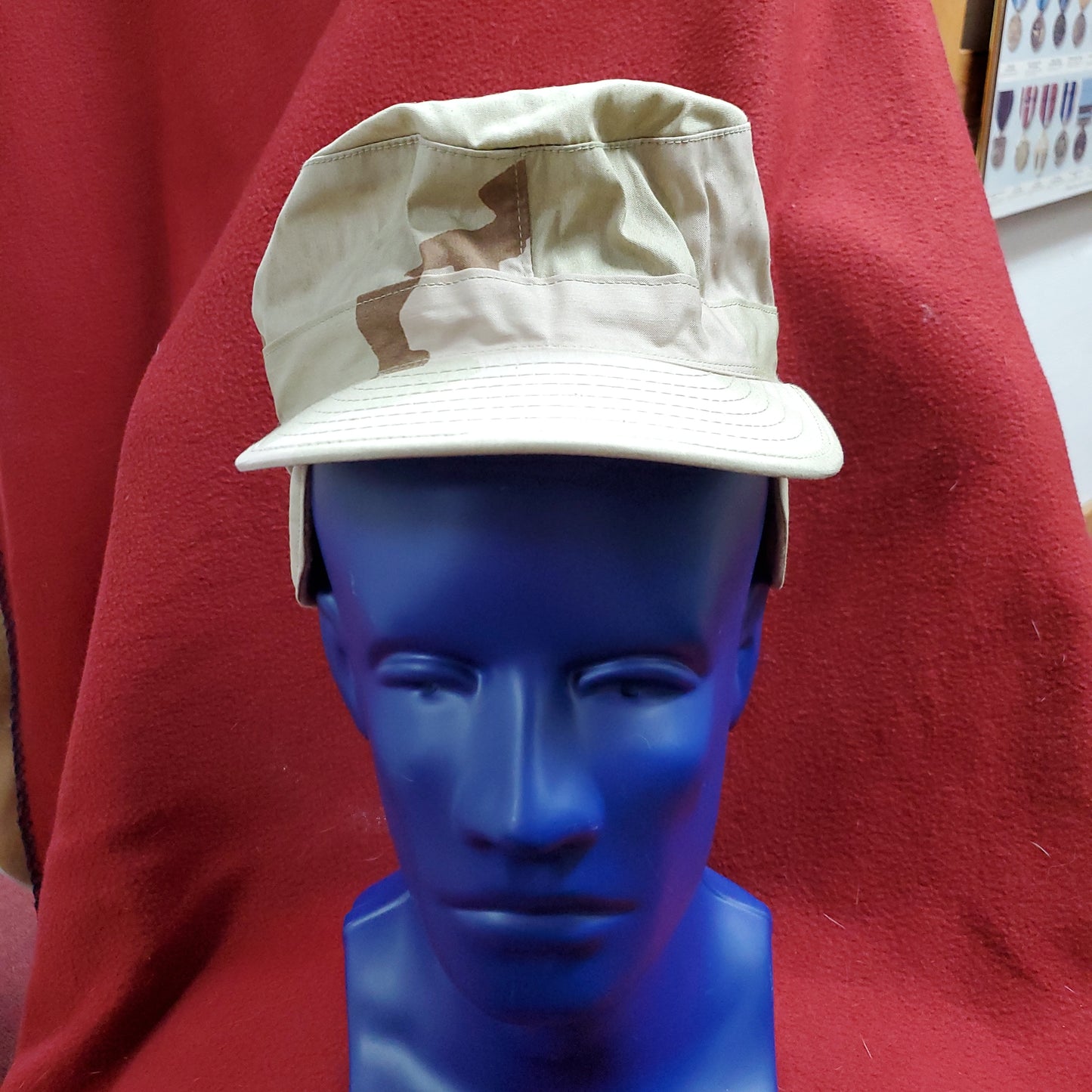 US Army Patrol Cap 6 7/8 DCU Desert Class 2 3-Color Camo (aa08-193)
