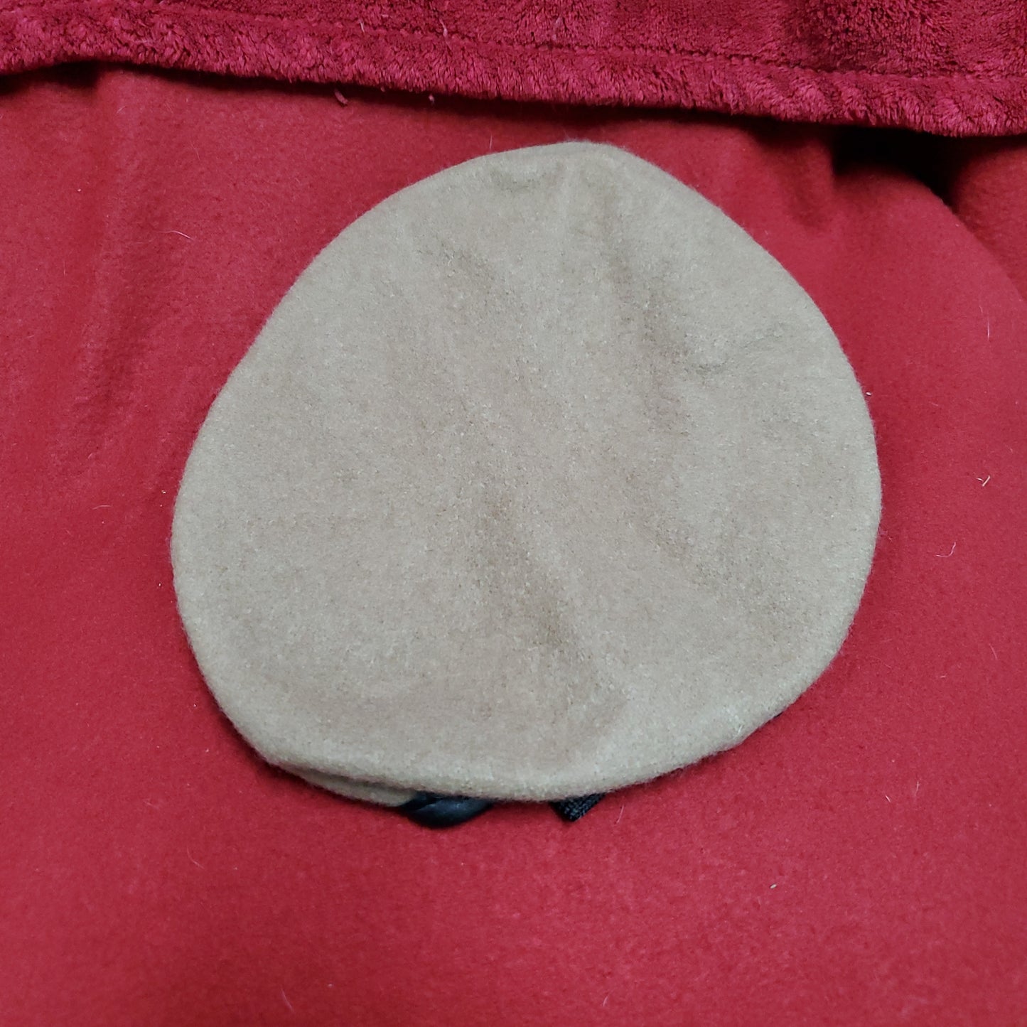 VINTAGE Bancroft Military 6 5/8 Tan Wool Beret Uniform Army (fb03-14)