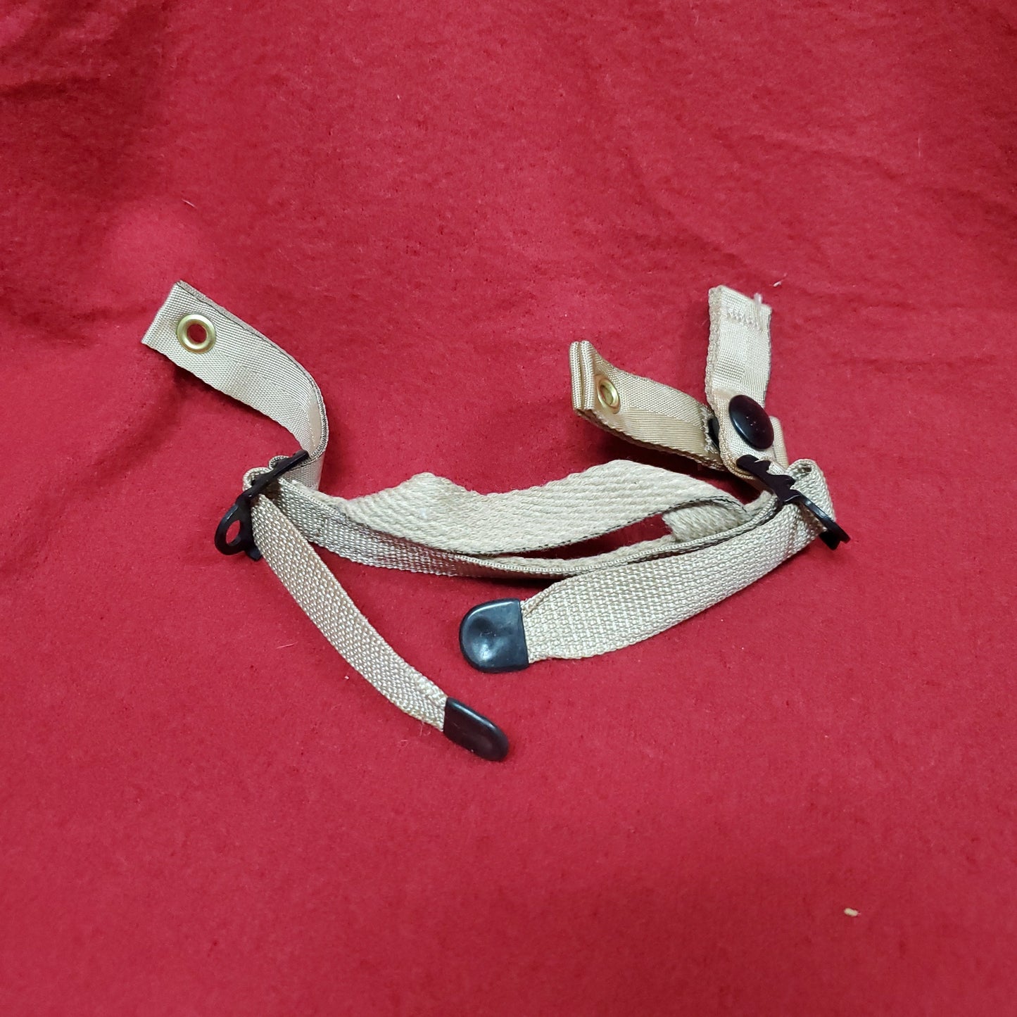 LOT of 10 PASGT Chin Strap Ground Troops Desert DCU  Sand UNUSED (ab04-M0915)